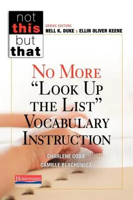 Nincs többé listakeresés a szókincsoktatásban - No More Look Up the List Vocabulary Instruction