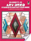 Art Deco festett üvegfestmény mintás könyv - Art Deco Stained Glass Pattern Book