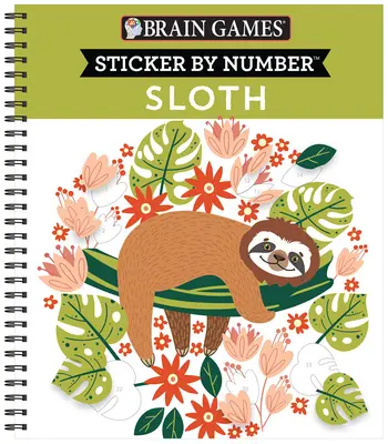 Agyjátékok - Matrica szám szerint: Sloth - Brain Games - Sticker by Number: Sloth