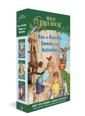 A varázsfaház rejtvények, játékok és tevékenységek doboza (3 könyvből álló készlet) - Magic Tree House Box of Puzzles, Games, and Activities (3 Book Set)