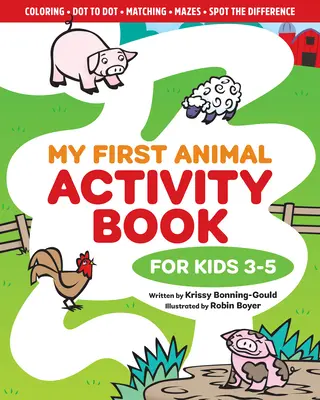 Az én első állatos tevékenységkönyvem: 3-5 éves gyerekeknek - My First Animal Activity Book: For Kids 3-5