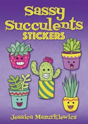 Pimasz szukkulensek matricák - Sassy Succulents Stickers