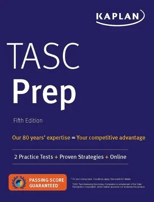 Tasc Prep: 2 gyakorlati teszt + bevált stratégiák + Online - Tasc Prep: 2 Practice Tests + Proven Strategies + Online