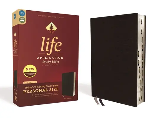 Niv, Life Application Study Bible, Third Edition, Personal Size, Bonded Leather, Black, Indexed, Red Letter Edition (Niv, Life Application Study Bible, Third Edition, Personal Size, Bonded Leather, Black, Indexed, Red Letter Edition) - Niv, Life Application Study Bible, Third Edition, Personal Size, Bonded Leather, Black, Indexed, Red Letter Edition