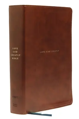 Net, Love God Greatly Bible, Leathersoft, Brown, Comfort Print: Holy Bible