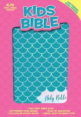 KJV Gyermek Biblia, Aqua Leathertouch - KJV Kids Bible, Aqua Leathertouch