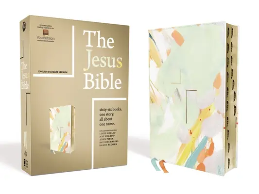 A Jézus Biblia, ESV kiadás, bőrpuha, többszínű/tónusú, indexelve - The Jesus Bible, ESV Edition, Leathersoft, Multi-Color/Teal, Indexed