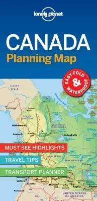 Lonely Planet Kanada tervezési térkép 1 - Lonely Planet Canada Planning Map 1