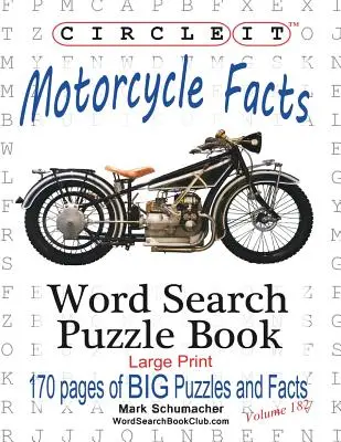 Körbe, Motoros tények, Szókereső, Rejtvénykönyv - Circle It, Motorcycle Facts, Word Search, Puzzle Book