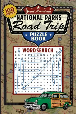 Nagy amerikai nemzeti parkok Road Trip Puzzle Book - Great American National Parks Road Trip Puzzle Book