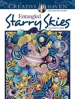 Creative Haven Entangled Starry Skies színezőkönyv - Creative Haven Entangled Starry Skies Coloring Book