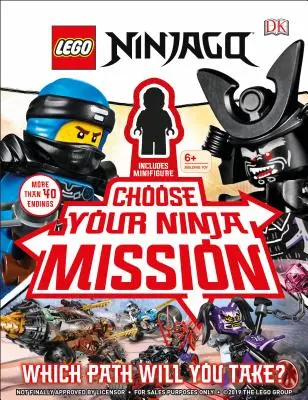 Lego Ninjago Choose Your Ninja Mission: Ninjago Jay minifigurával - Lego Ninjago Choose Your Ninja Mission: With Ninjago Jay Minifigure