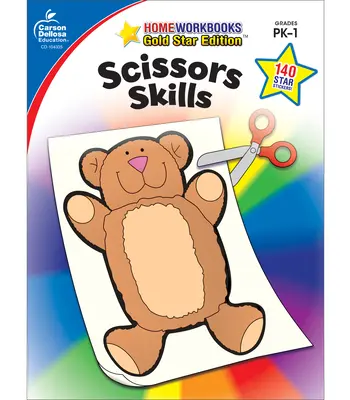 Scissors Skills, Grades Pk - 1: Gold Star Edition (Olló készségek, Pk - 1. osztály: Gold Star Edition) - Scissors Skills, Grades Pk - 1: Gold Star Edition