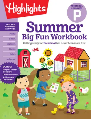 Nyári nagy móka munkafüzet Óvodai felkészültség - Summer Big Fun Workbook Preschool Readiness