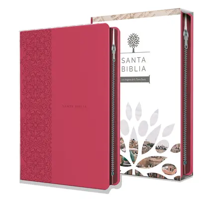 Biblia Reina Valera 1960 Letra Grande. Smil Piel Fucsia, Cremallera, Tamao Manual / Spanyol Szent Biblia Rvr 1960. Handy Size, Large Print, Leathersof - Biblia Reina Valera 1960 Letra Grande. Smil Piel Fucsia, Cremallera, Tamao Manual / Spanish Holy Bible Rvr 1960. Handy Size, Large Print, Leathersof