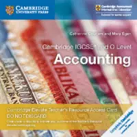 Cambridge Igcse(r) and O Level Accounting Cambridge Elevate Teacher's Resource Access Card (Cambridge Elevate tanári segédlet) - Cambridge Igcse(r) and O Level Accounting Cambridge Elevate Teacher's Resource Access Card