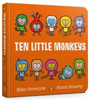 Tíz kis majom Táblás könyv - Ten Little Monkeys Board Book