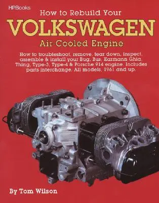 Hogyan építsük át a Volkswagen léghűtéses motorját: Hogyan keressük meg, távolítsuk el, bontsuk el, vizsgáljuk meg, szereljük össze és szereljük be a Bogár, Busz, Karmann Ghia, Thi - How to Rebuild Your Volkswagen Air-Cooled Engine: How to Troubleshoot, Remove, Tear Down, Inspect, Assemble & Install Your Bug, Bus, Karmann Ghia, Thi