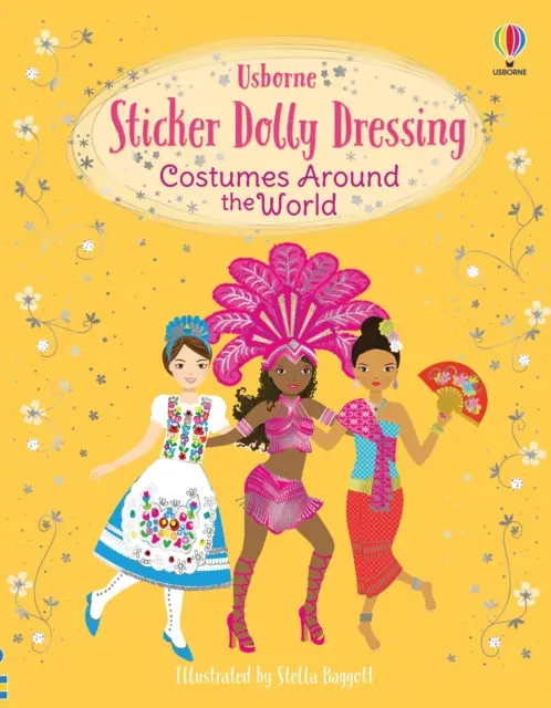 Matricás Dolly öltöztetős jelmezek a világ körül - Sticker Dolly Dressing Costumes Around the World