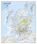 National Geographic: Skócia Klasszikus fali térkép (30 X 36 hüvelyk) - National Geographic: Scotland Classic Wall Map (30 X 36 Inches)