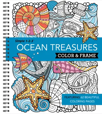 Color & Frame - Ocean Treasures (Felnőtt színezőkönyv) - Color & Frame - Ocean Treasures (Adult Coloring Book)