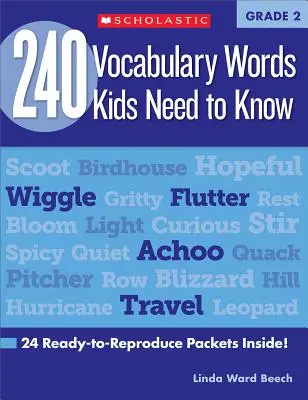 240 Vocabulary Words Kids Need to Know: Grade 2: 24 kész szókincscsomag belül! - 240 Vocabulary Words Kids Need to Know: Grade 2: 24 Ready-To-Reproduce Packets Inside!