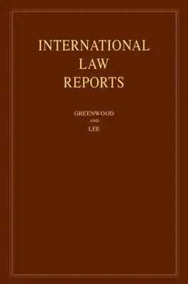 Nemzetközi jogi jelentések: Volume 189 - International Law Reports: Volume 189