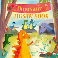 Dinoszauruszos kirakóskönyv - 4 kirakós játékot tartalmaz! - Dinosaur Jigsaw Book - Includes 4 Jigsaws!