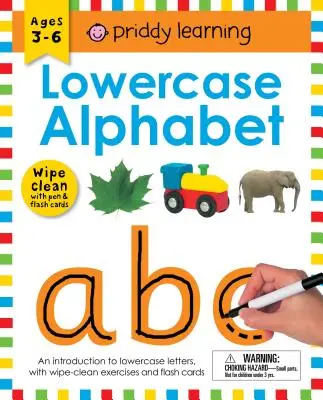 Wipe Clean Workbook: Kisbetűs ábécé (zárt spirálkötésben): 3-6 éves korig; tollal és tanulókártyákkal - Wipe Clean Workbook: Lowercase Alphabet (Enclosed Spiral Binding): Ages 3-6; With Pen & Flash Cards