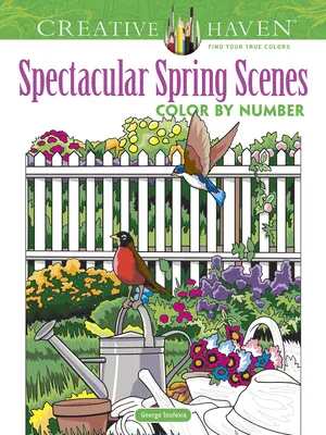 Creative Haven Spectacular Spring Scenes Color by Number Színezd szám szerint - Creative Haven Spectacular Spring Scenes Color by Number