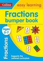 Törtek ütközős könyv 5-7 éves korig - ideális otthoni tanuláshoz - Fractions Bumper Book Ages 5-7 - Ideal for Home Learning