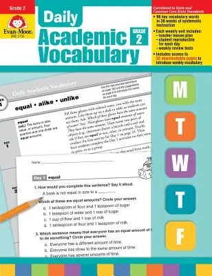 Napi akadémiai szókincs 2. osztály [Transzparensekkel] - Daily Academic Vocabulary Grade 2 [With Transparencies]