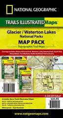 Glacier és Waterton Lakes nemzeti parkok [térképcsomag] - Glacier and Waterton Lakes National Parks [Map Pack Bundle]