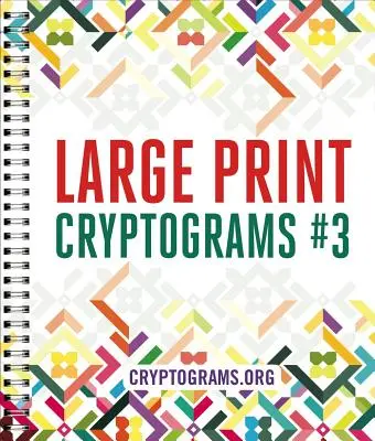 Large Print Cryptograms #3