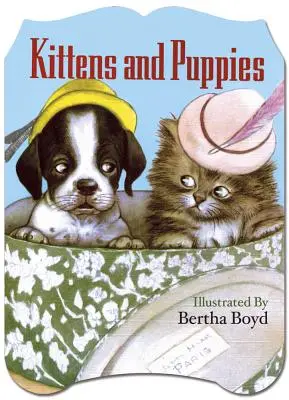 Cicák és kiskutyák alakú könyv - Kittens and Puppies Shaped Book