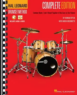 Hal Leonard Drumset Method - Complete Edition: Könyvek 1 & 2 videóval és hanggal - Hal Leonard Drumset Method - Complete Edition: Books 1 & 2 with Video and Audio