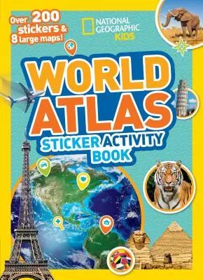 Világatlasz matrica Activity Book - World Atlas Sticker Activity Book