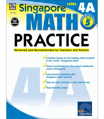 Matematikai gyakorlat, 5. osztály: Tanárok és szülők által áttekintett és ajánlott - Math Practice, Grade 5: Reviewed and Recommended by Teachers and Parents