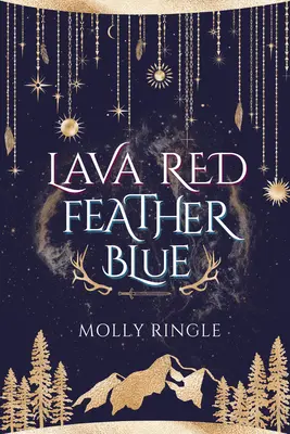 Láva vörös toll kék - Lava Red Feather Blue