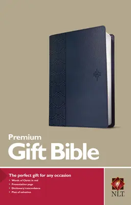 Prémium ajándék Biblia NLT (piros betűs, Leatherlike, kék) - Premium Gift Bible NLT (Red Letter, Leatherlike, Blue)