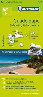 Michelin Zoom Guadeloupe térkép 137 - Michelin Zoom Guadeloupe Map 137