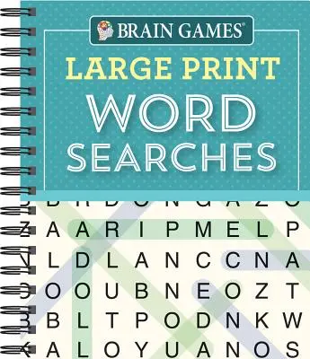 Agyjátékok - Nagyméretű szókereső (Teal) - Brain Games - Large Print Word Searches (Teal)