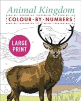 Nagy nyomtatott állatvilág Színezd számok szerint - Large Print Animal Kingdom Colour by Numbers