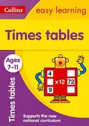 Collins Easy Learning Age 7-11 -- Times Tables Ages 7-11: Új kiadás - Collins Easy Learning Age 7-11 -- Times Tables Ages 7-11: New Edition