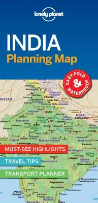 Lonely Planet India tervezési térkép 1 - Lonely Planet India Planning Map 1