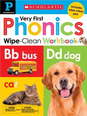 Very First Phonics Pre-K Wipe-Clean Workbook: Scholastic Early Learners (Wipe-Clean)