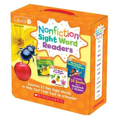 Nonfiction Sight Word Readers: Guided Reading Level D (Parent Pack): 25 kulcsfontosságú látószót tanít, hogy gyermeke olvasóként szárnyalhasson! - Nonfiction Sight Word Readers: Guided Reading Level D (Parent Pack): Teaches 25 Key Sight Words to Help Your Child Soar as a Reader!