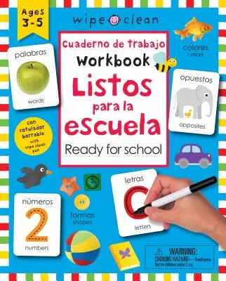 Töröld tisztára: Kétnyelvű munkafüzet Készen állsz az iskolára: Ages 3-5; With Wipe Clean Pen - Wipe Clean: Bilingual Workbook Ready for School: Ages 3-5; With Wipe Clean Pen