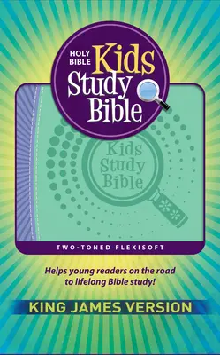 KJV Gyermek Tanulmányi Biblia Flex lila és zöld nyomtatható (valódi bőr) - KJV Kids Study Bible Flex Purple and Green Imprintable (Genuine Leather)