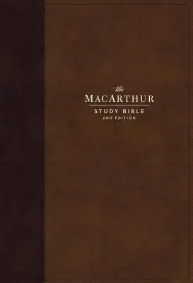 Nkjv, MacArthur Study Bible, 2. kiadás, bőrpuha, barna, Comfort Print: Unleashing God's Truth One Verse at a Time (Isten igazságának kibontása versről versre). - Nkjv, MacArthur Study Bible, 2nd Edition, Leathersoft, Brown, Comfort Print: Unleashing God's Truth One Verse at a Time